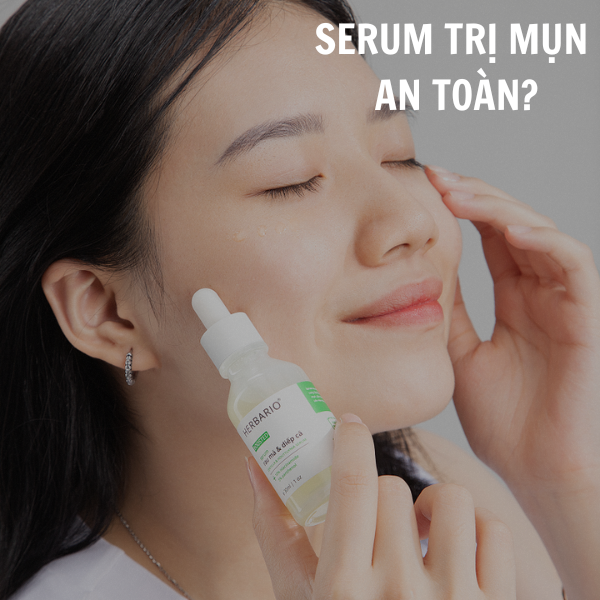 BOOSTED Serum Rau Má và Diếp Cá Herbario trị mụn an toàn không?