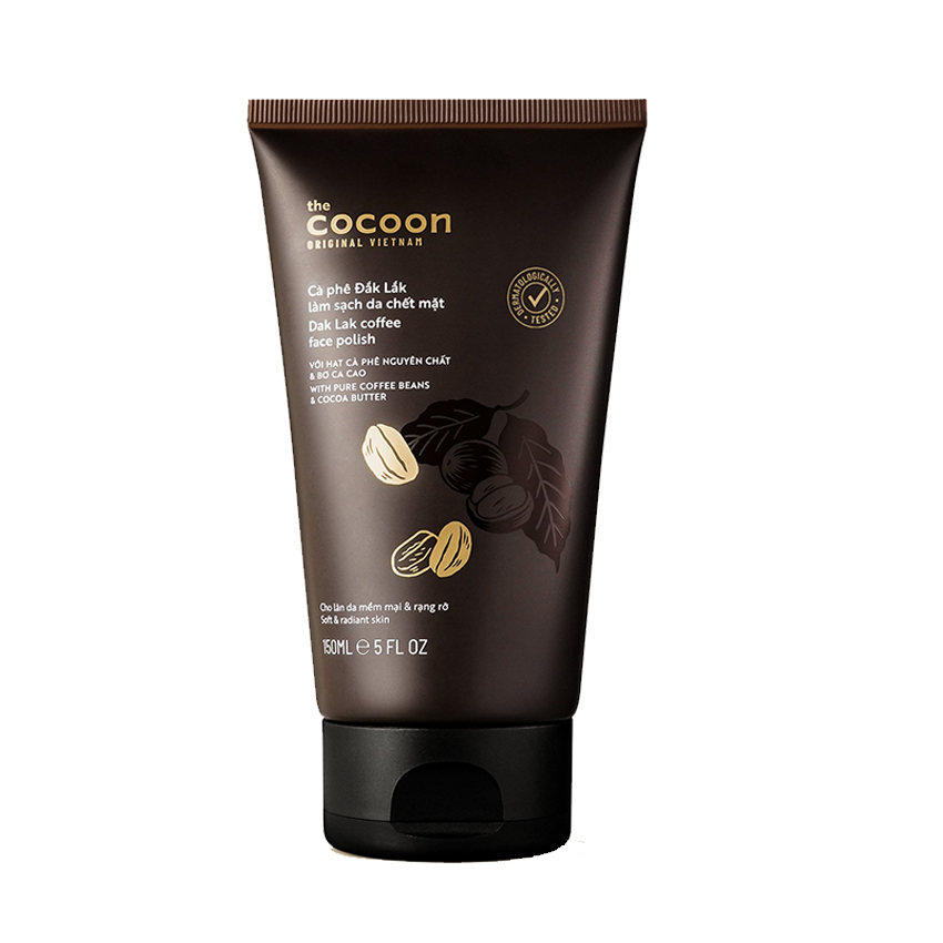 Cà phê Đắk Lắk làm sạch da chết mặt cocoon 150ml (Dak Lak coffee face polish) Cà phê Đắk Lắk làm sạch da chết mặt cocoon 150ml (Dak Lak coffee face polish)