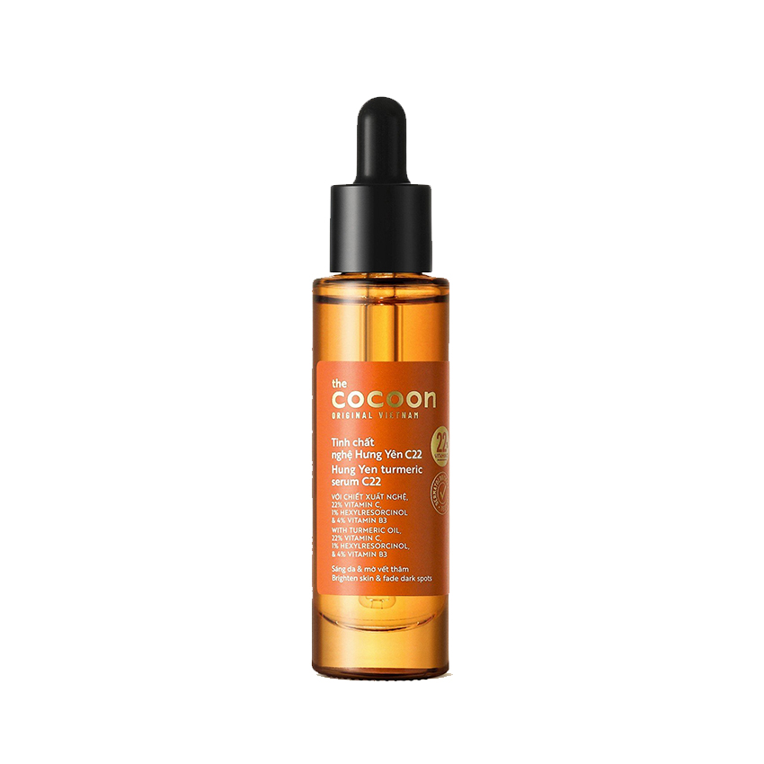 Tinh chất nghệ Hưng Yên C22 30ml vitamin C sáng da chuyên sâu & mờ vết thâm Thuần chay 30ml Tinh chất nghệ Hưng Yên C22 30ml vitamin C sáng da chuyên sâu & mờ vết thâm Thuần chay 30ml